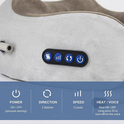 Electric Neck Massager With Heat & Vibration