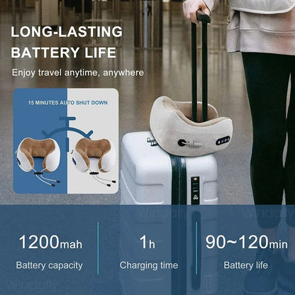 Electric Neck Massager With Heat & Vibration
