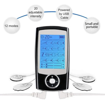 16-Mode EMS TENS Muscle Stimulator & Digital Body Massager