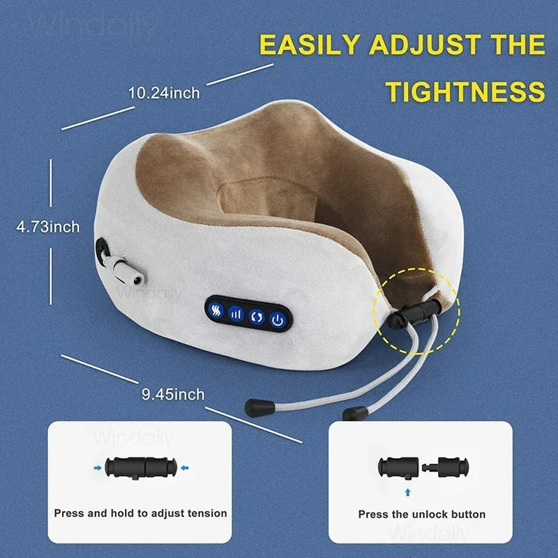 Electric Neck Massager With Heat & Vibration