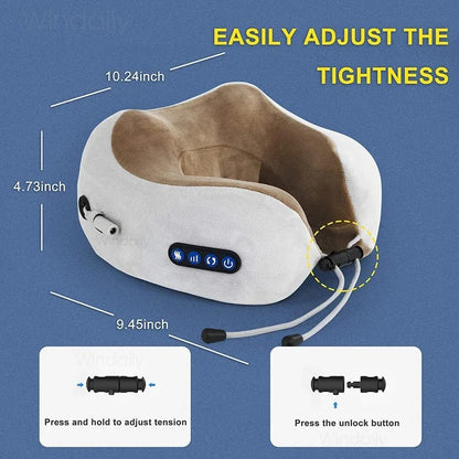 Electric Neck Massager With Heat & Vibration