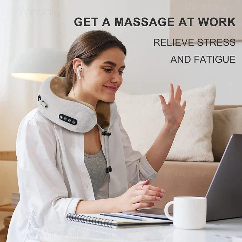 Electric Neck Massager With Heat & Vibration